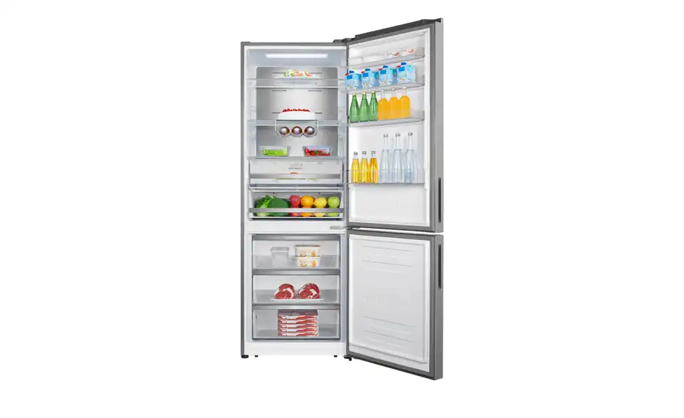 Hisense Kühl-Gefrierkombination RB645N4BIB, geöffnet