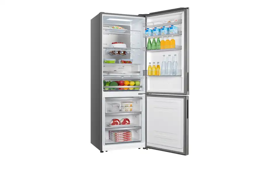 Hisense Kühl-Gefrierkombination RB645N4BIB, geöffnet