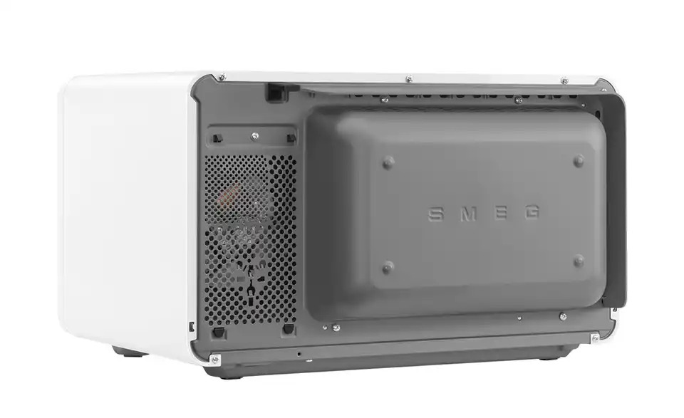 smeg Mikrowelle MOC02WHMEU, Rückansicht