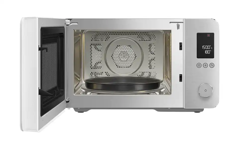 smeg Mikrowelle MOC02WHMEU, geöffnet