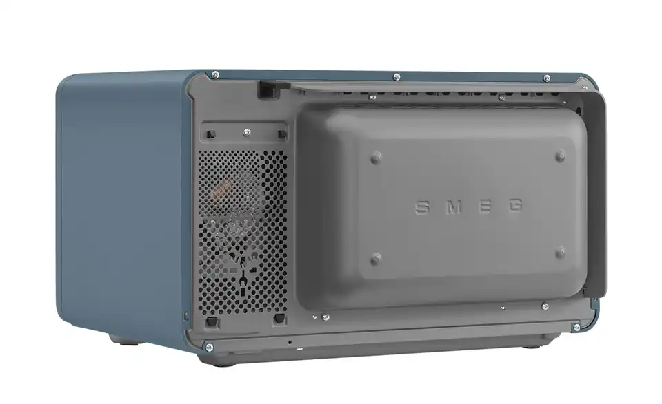 smeg Mikrowelle MOC02SBMEU, Rückansicht