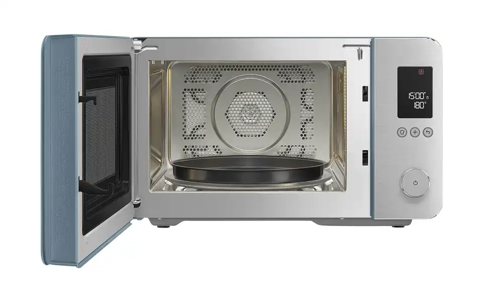 smeg Mikrowelle MOC02SBMEU, geöffnet
