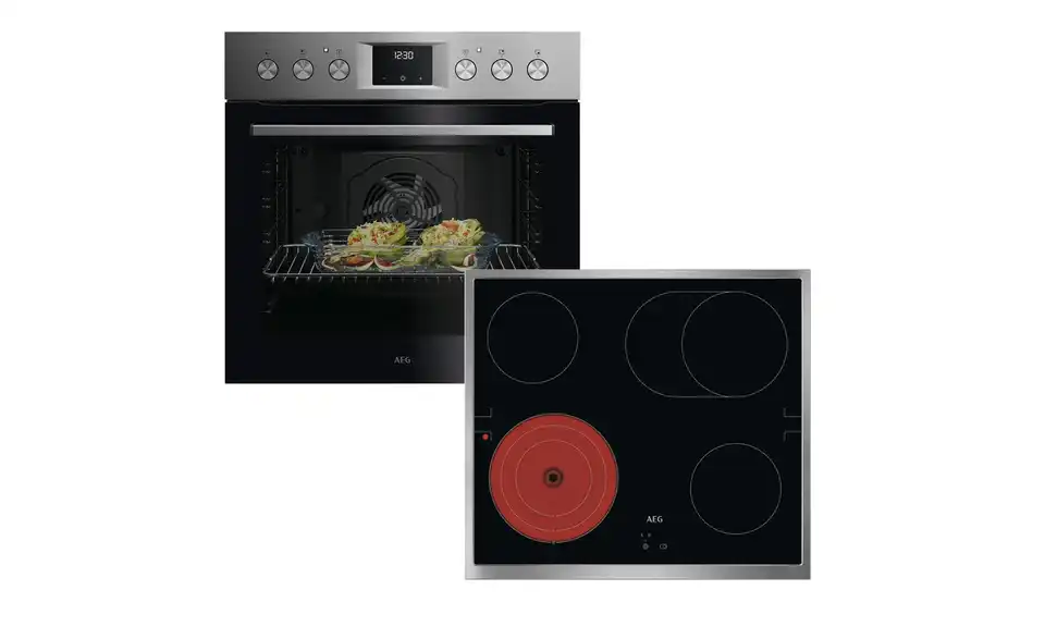 AEG Einbau-Herdset COHS25M01, Frontansicht