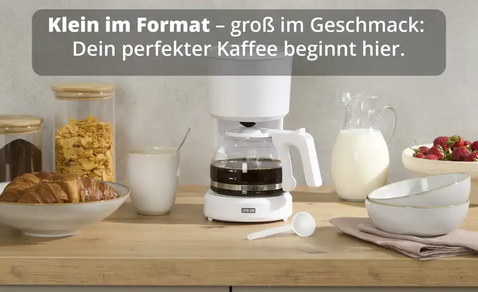 levelone Kaffeeautomat KA-060W, Bild mit Text