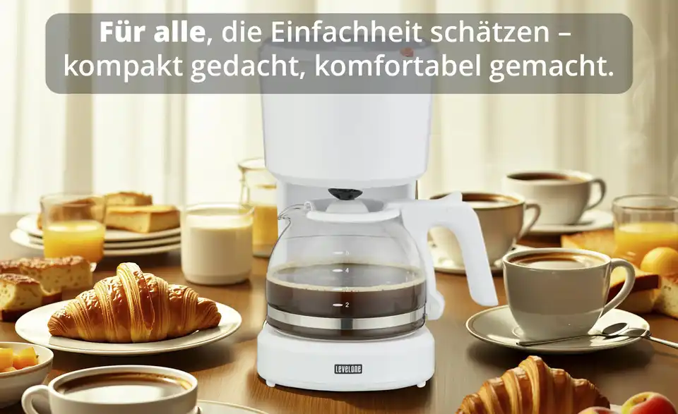 levelone Kaffeeautomat KA-060W, Bild mit Text