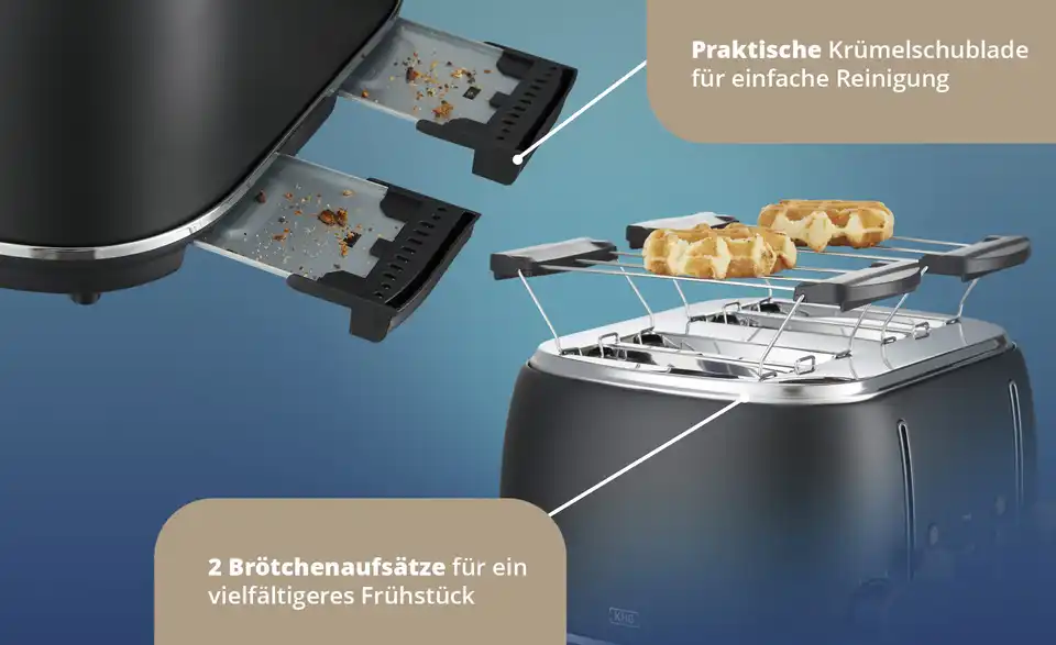 KHG Toaster TO-1500 MSH, Bild mit Text