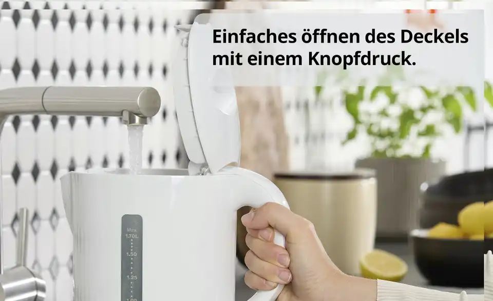 levelone Wasserkocher WK-2201W, Bild mit Text