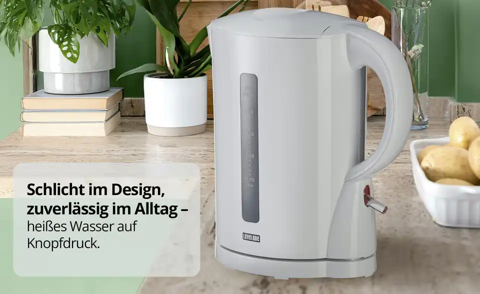 levelone Wasserkocher WK-2201W, Bild mit Text