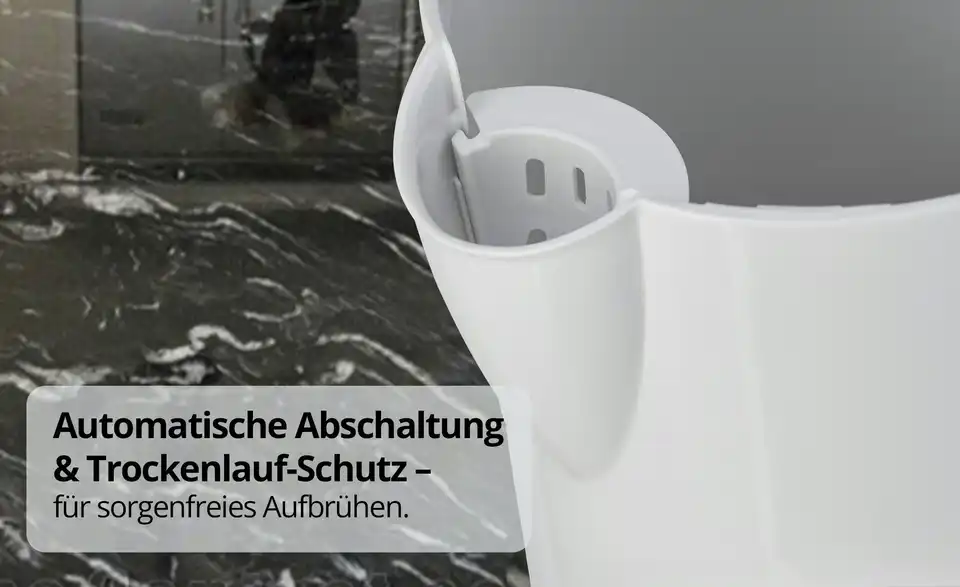levelone Wasserkocher WK-2201W, Bild mit Text