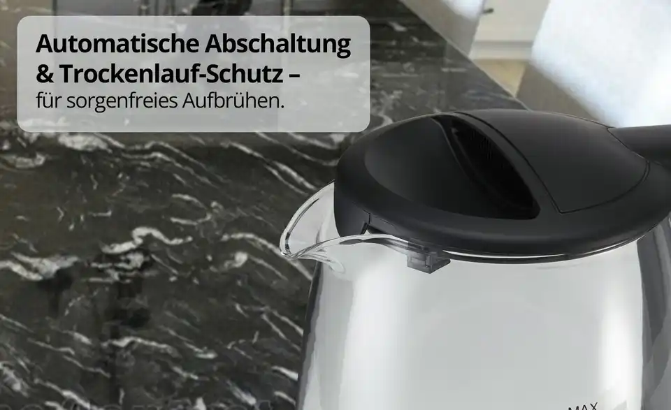 levelone Wasserkocher WK-1719GS, Bild mit Text