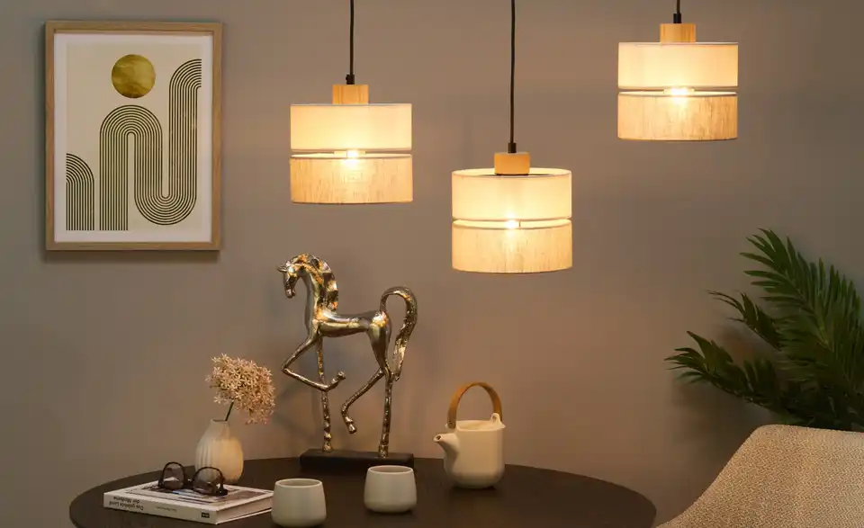 Pendelleuchte, in Wohnsituation