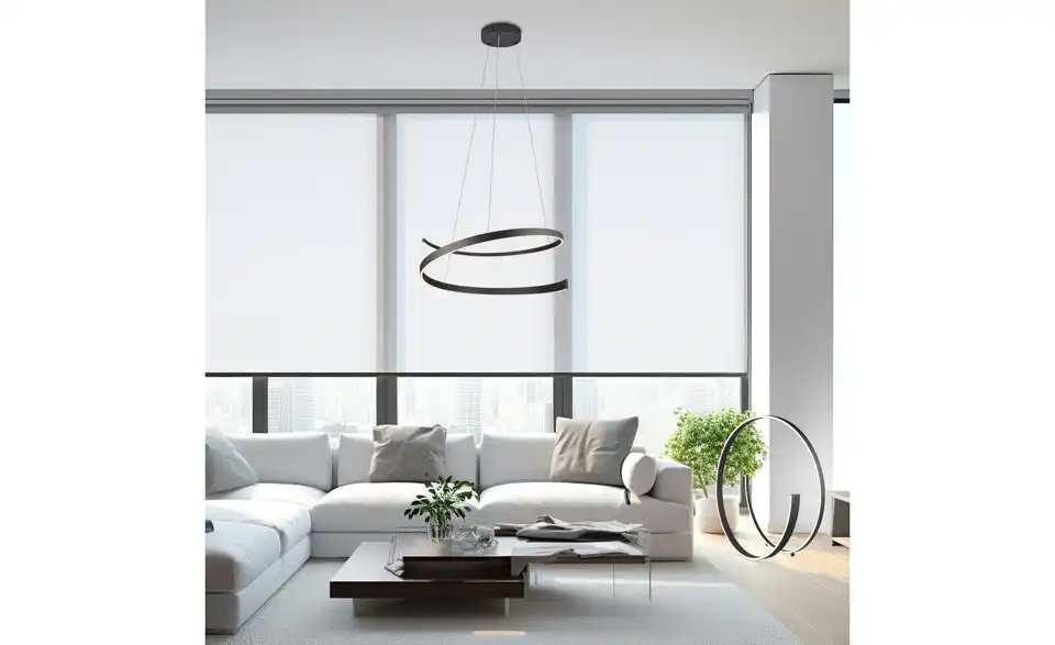 Trio LED Pendelleuchte, in Wohnsituation