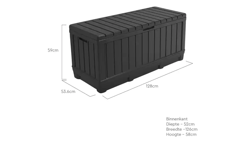 Aufbewahrungsbox Kentwood, Bemaßung