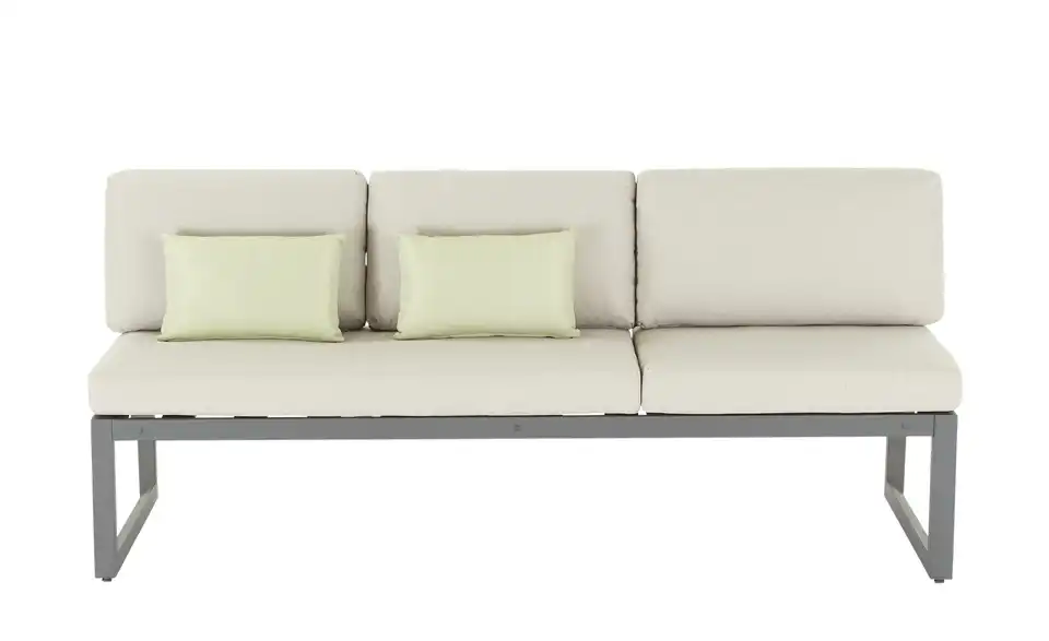 Gartensofa 3-sitzig Long Beach, Frontansicht