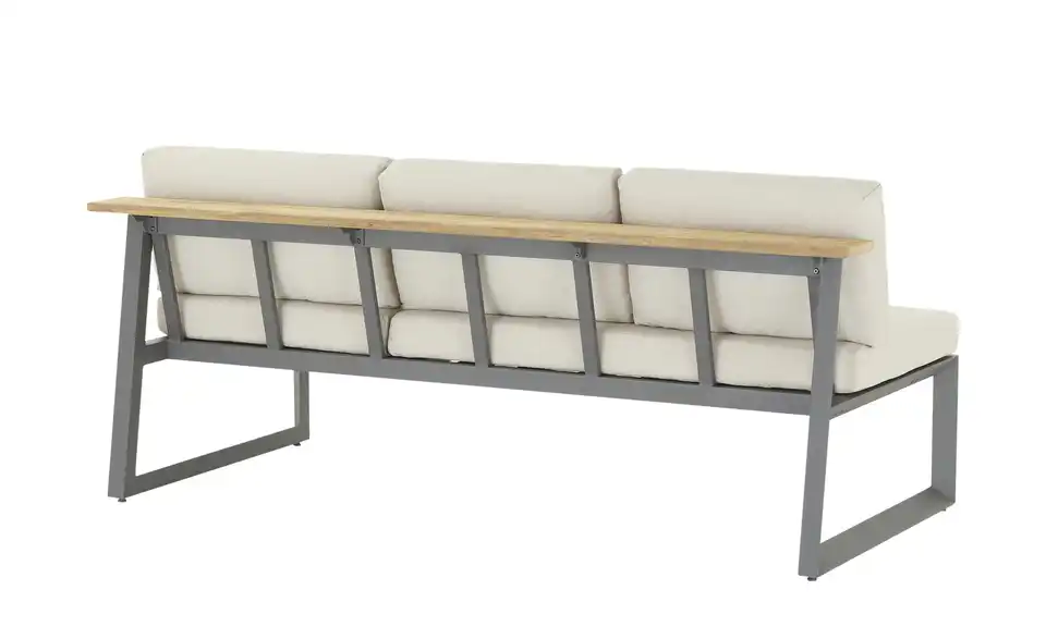 Gartensofa 3-sitzig Long Beach, Rückansicht
