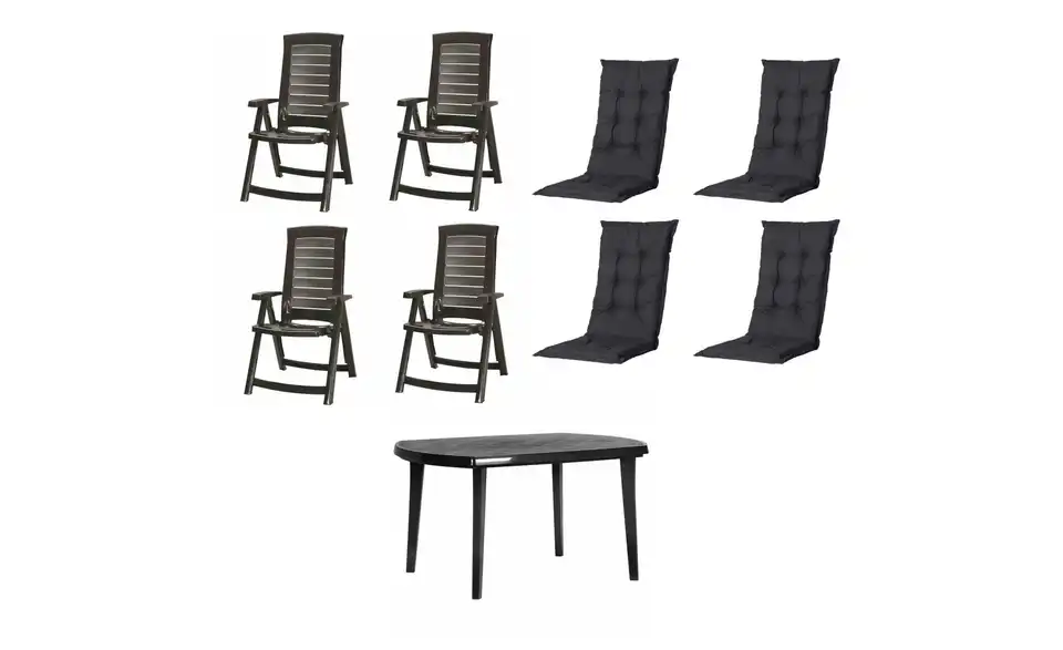Siena Garden Gartenmöbel 9er-Set Aruba, Perspektive
