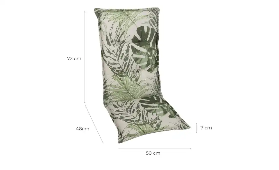 GO-DE Sesselauflage hoch, Bemaßung