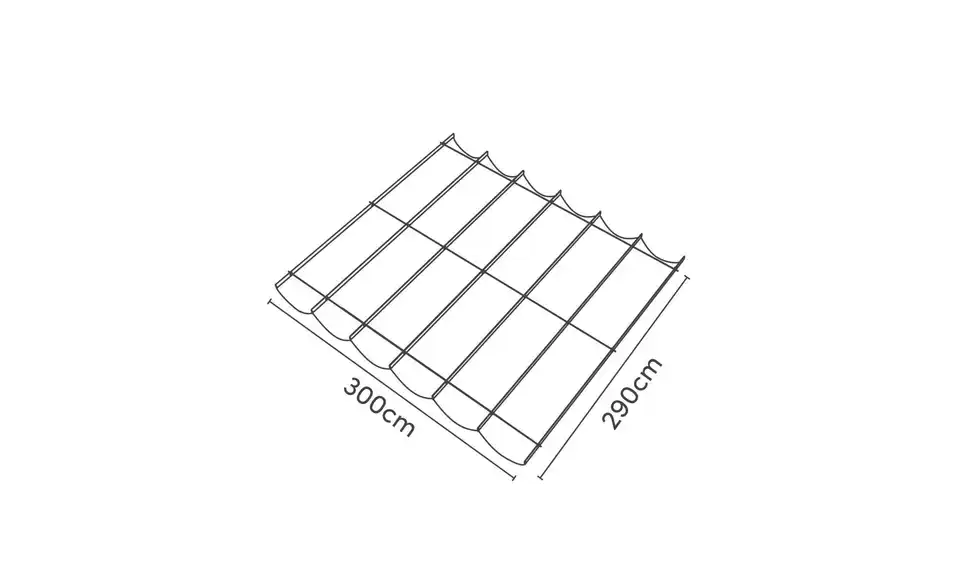 Siena Garden Faltsonnensegel Coolfit, Bemaßung
