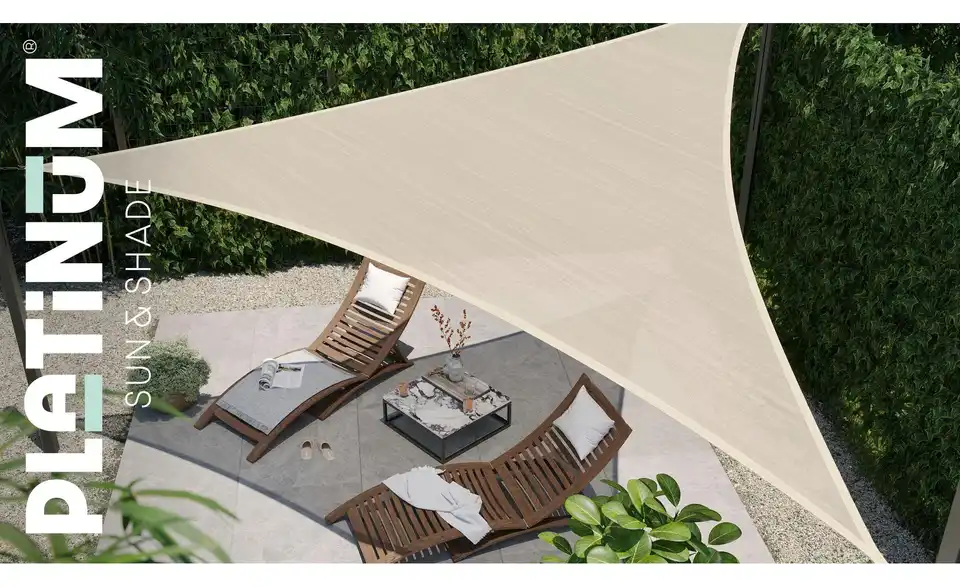 Siena Garden Sonnensegel 3-Eck Coolfit, in Wohnsituation