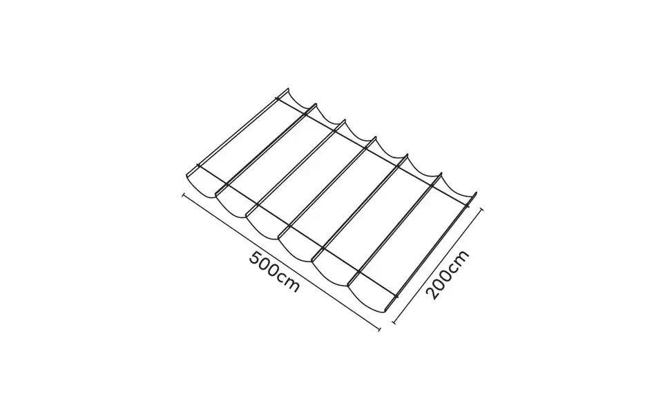 Siena Garden Faltsonnensegel Coolfit, Bemaßung