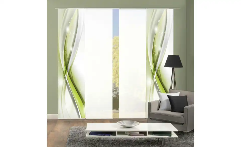 HOME Wohnideen Schiebevorhang 3er-Set, in Wohnsituation