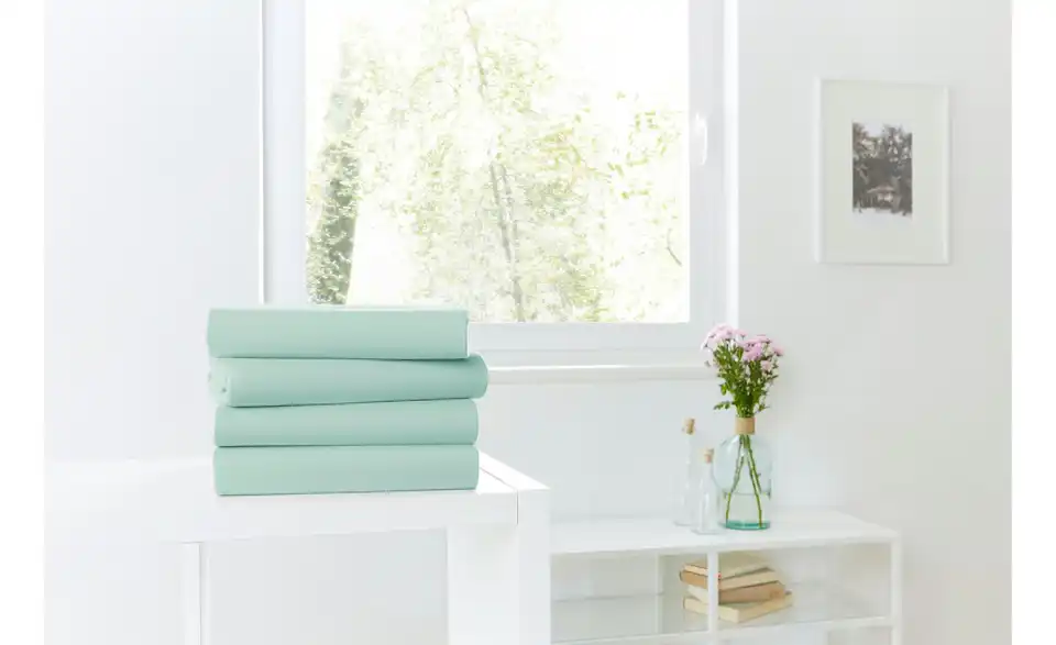 Jersey Spannbettlaken, in Wohnsituation