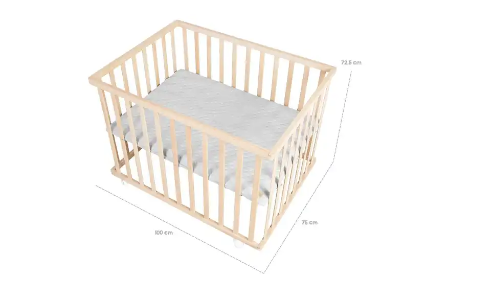 Roba Laufgitter, Bemaßung