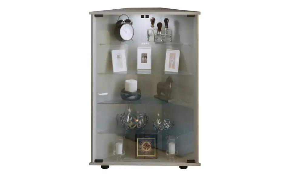 Eckvitrine, Frontansicht
