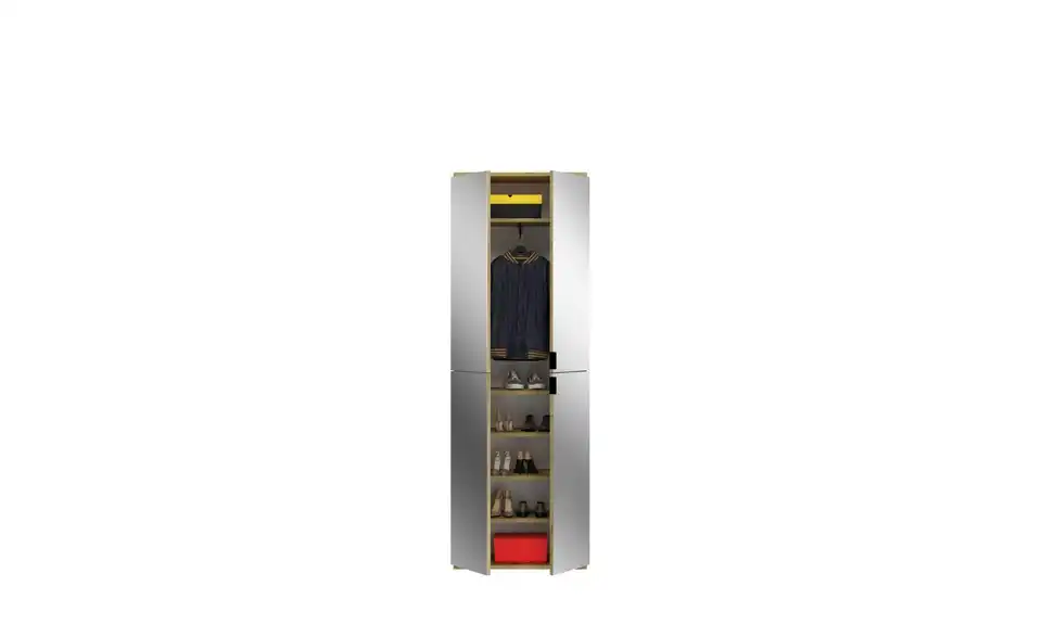 Garderobenschrank, geöffnet