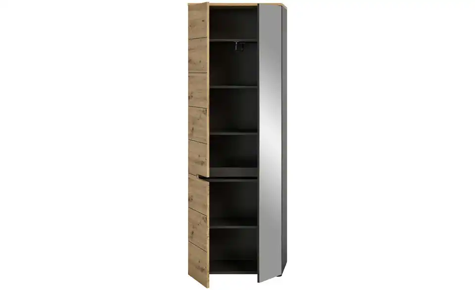 Garderobenschrank, geöffnet