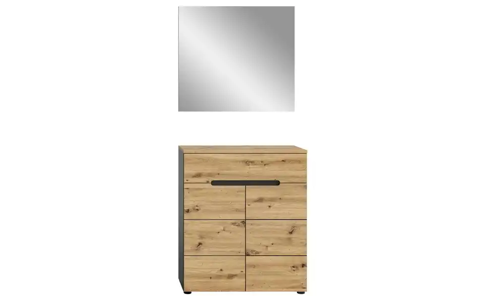 Garderobenkombination 2-teilig Canu, Frontansicht