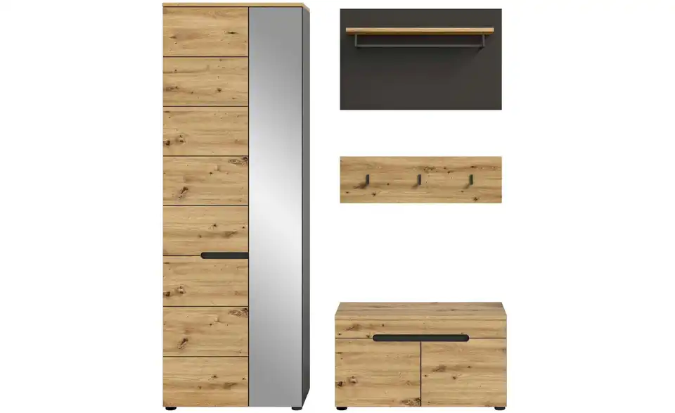 Garderobenkombination, Frontansicht