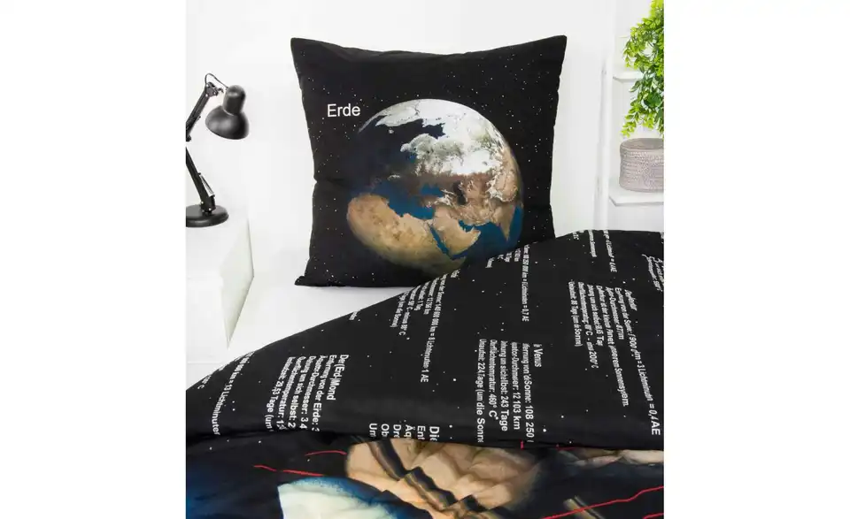 Bettwäsche-Set Weltraum, Detailansicht