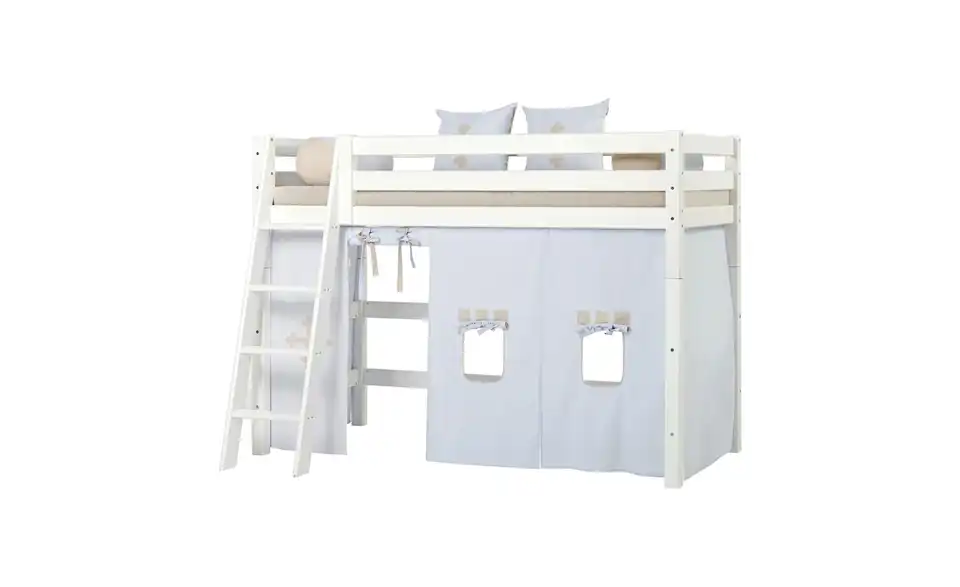 Hoppekids Vorhang Mittelhochbett 90x200, Funktionsansicht