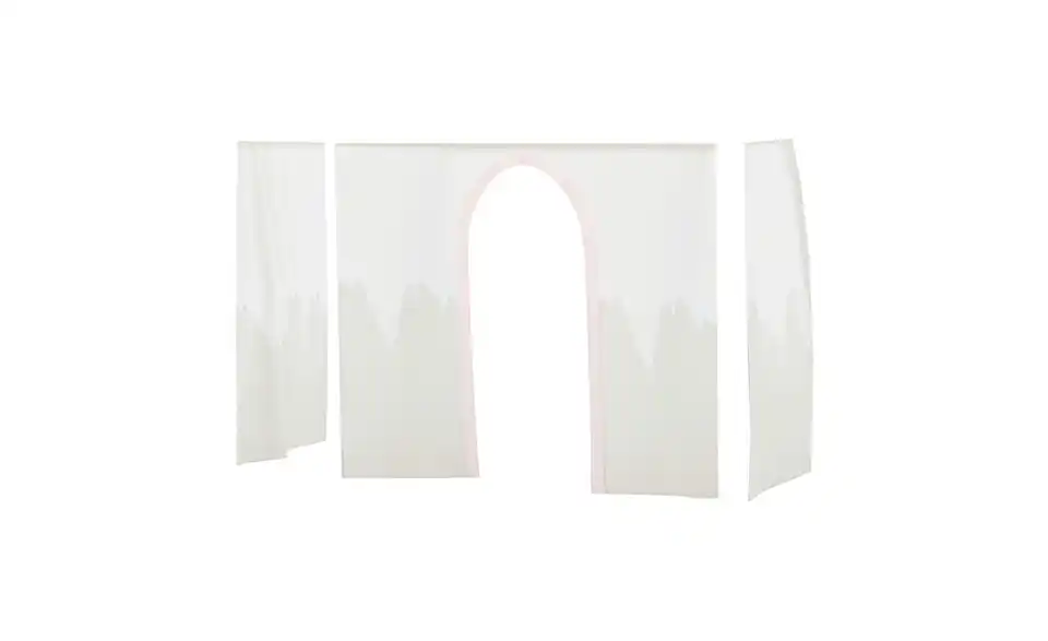 Hoppekids Vorhang Mittelhochbett 70x160, Frontansicht