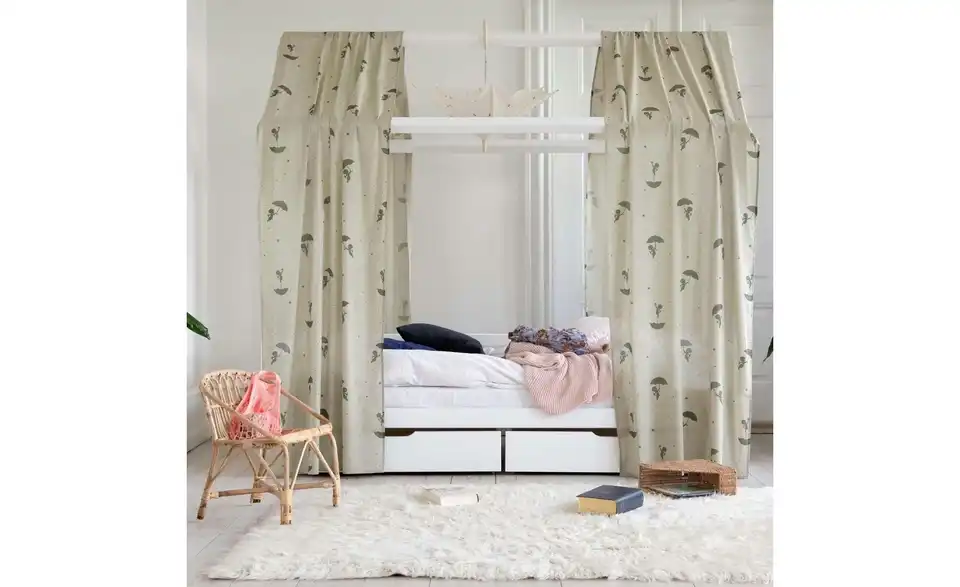 Hoppekids Hausbett-Vorhang 90x200 cm, in Wohnsituation