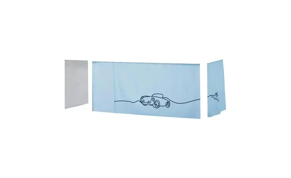 Hoppekids Vorhang für Spielbett 90x200, Frontansicht