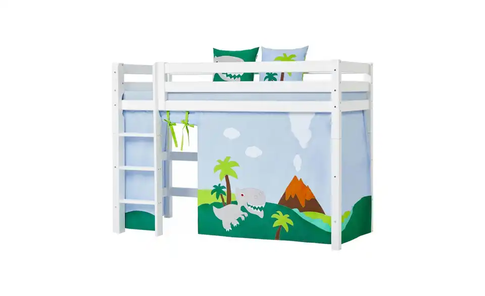 Hoppekids Vorhang Mittelhochbett 90x200, Funktionsansicht