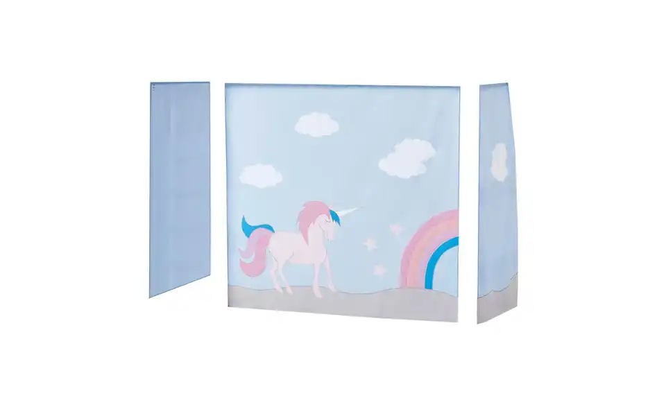 Hoppekids Vorhang Mittelhochbett 70x160, Frontansicht