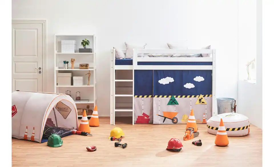 Hoppekids Vorhang Mittelhochbett 70x160, in Wohnsituation