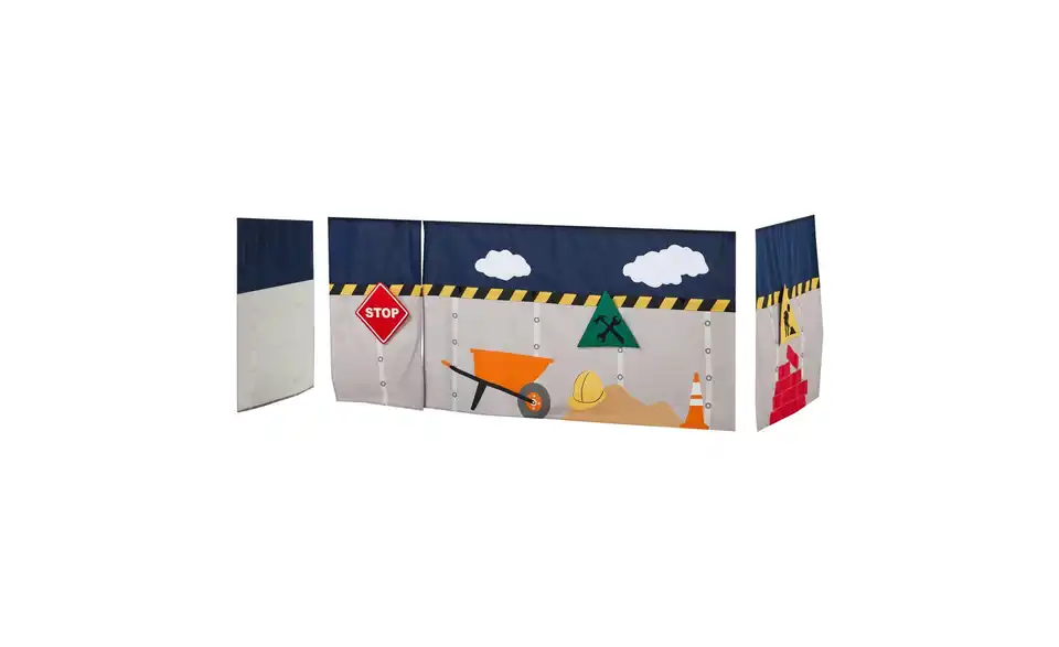 Hoppekids Vorhang für Spielbett 90x200, Frontansicht