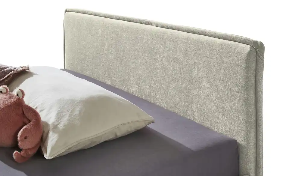 Polsterbett mit trendiger Kederumrahmung, Detailansicht