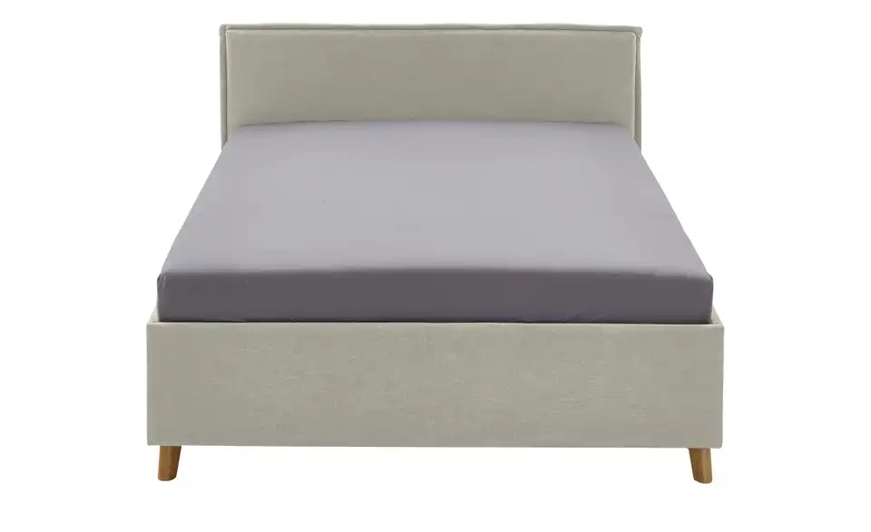 Polsterbett mit trendiger Kederumrahmung, Frontansicht
