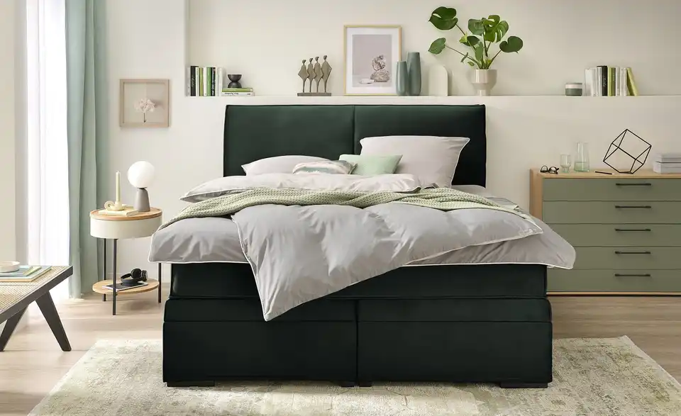 Boxi Boxspringbett mit Bettkasten, in Wohnsituation