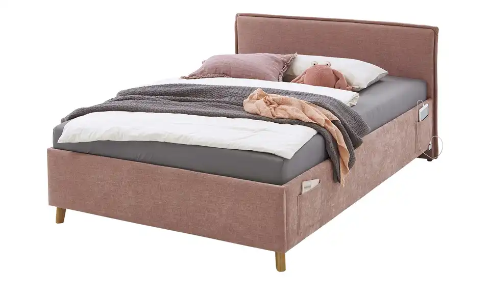 Polsterbett mit trendiger Kederumrahmung, Perspektive