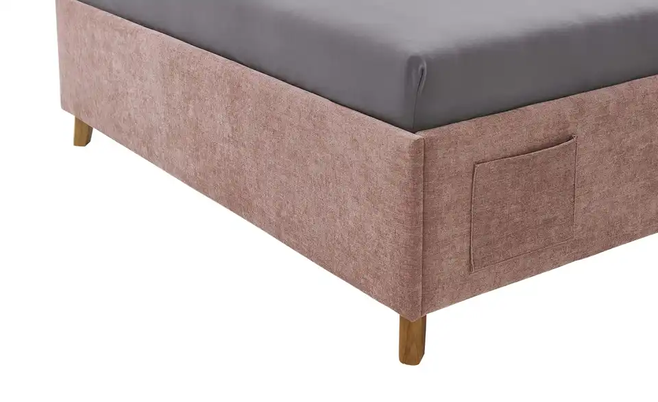 Polsterbett mit trendiger Kederumrahmung, Detailansicht