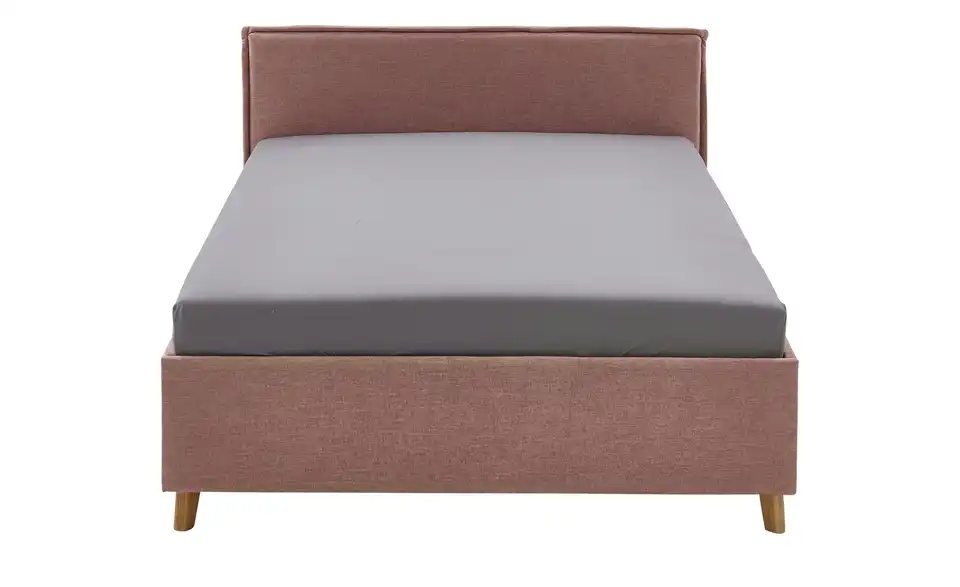 Polsterbett mit trendiger Kederumrahmung, Frontansicht