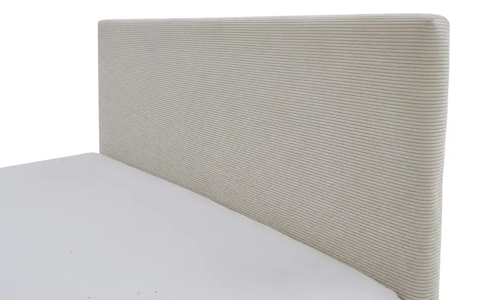 Polsterbett in Cord, Detailansicht