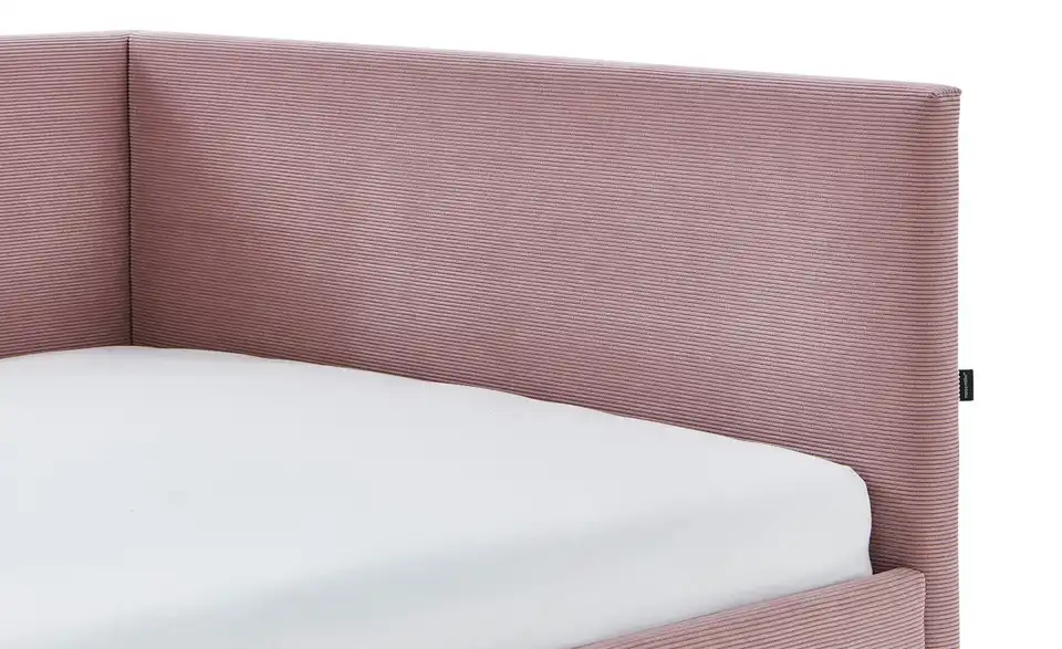 Polsterbett in Cord, Detailansicht