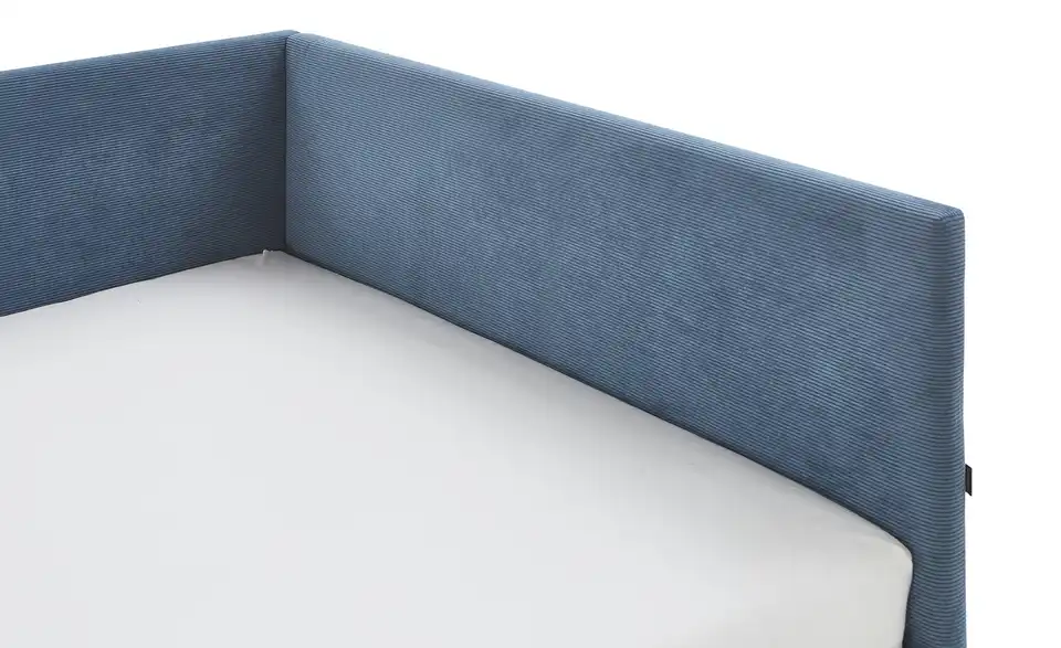 Polsterbett in Cord, Detailansicht